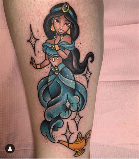 genie tattoo|disney jasmine tattoo.